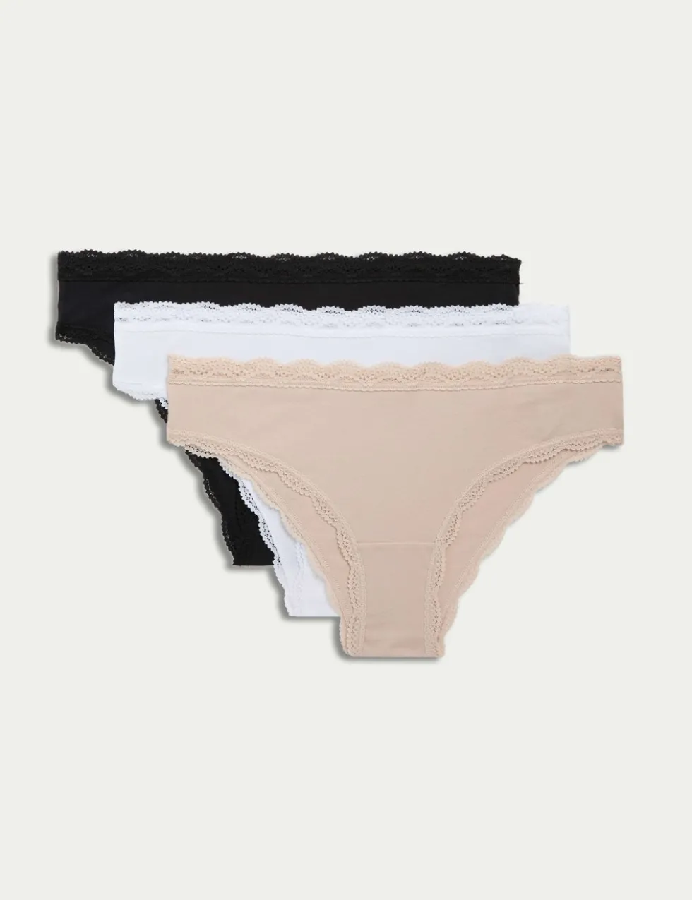 3pk Cotton Rich Brazilian Knickers