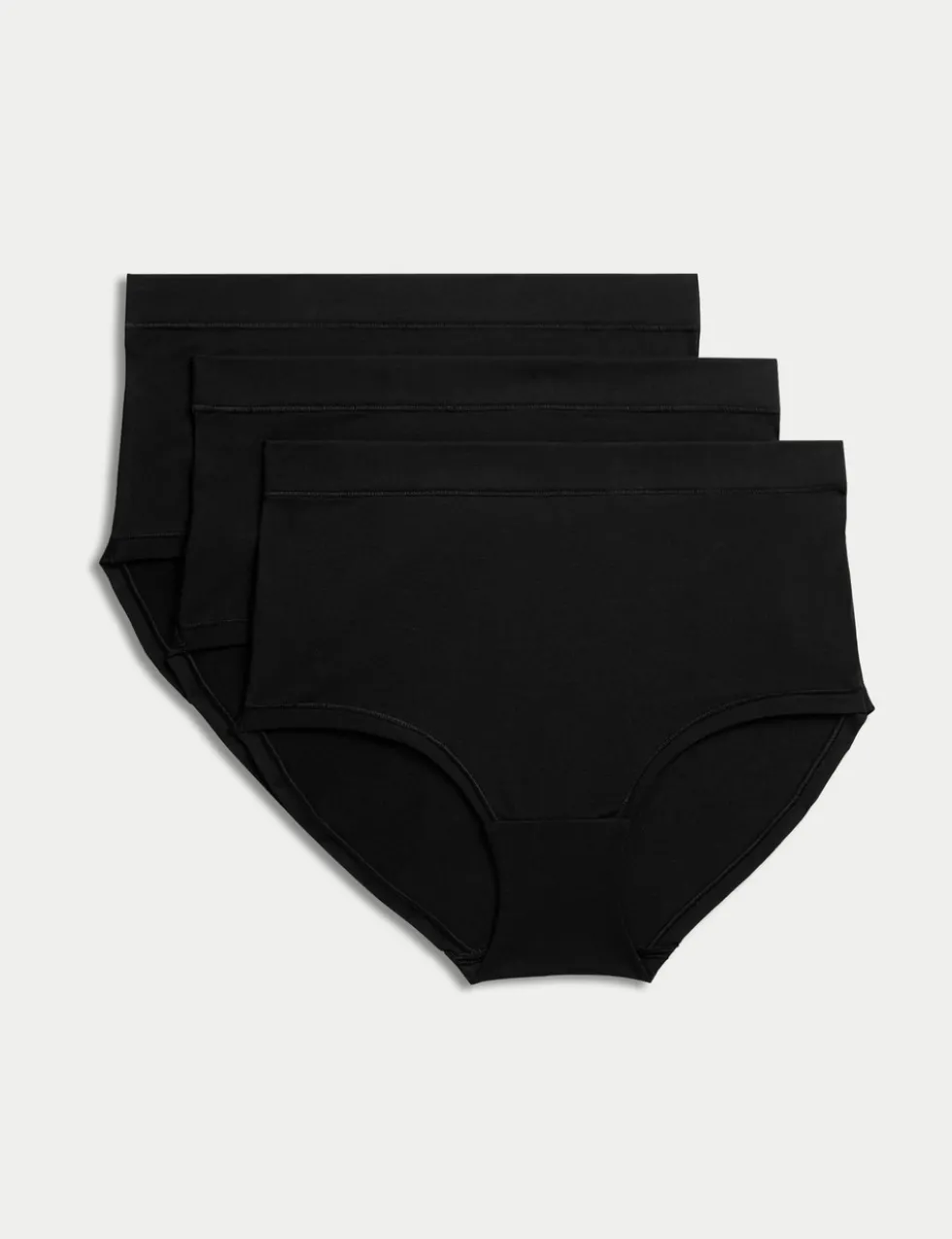 3pk Cotton Rich Full Brief Stoma Knickers