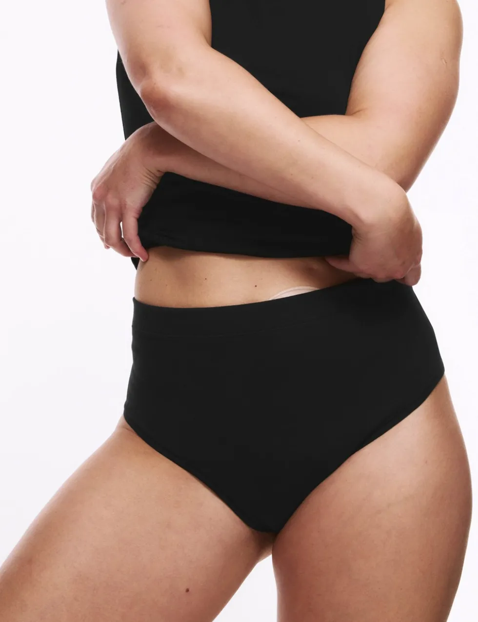 3pk Cotton Rich High Waisted Stoma Thongs