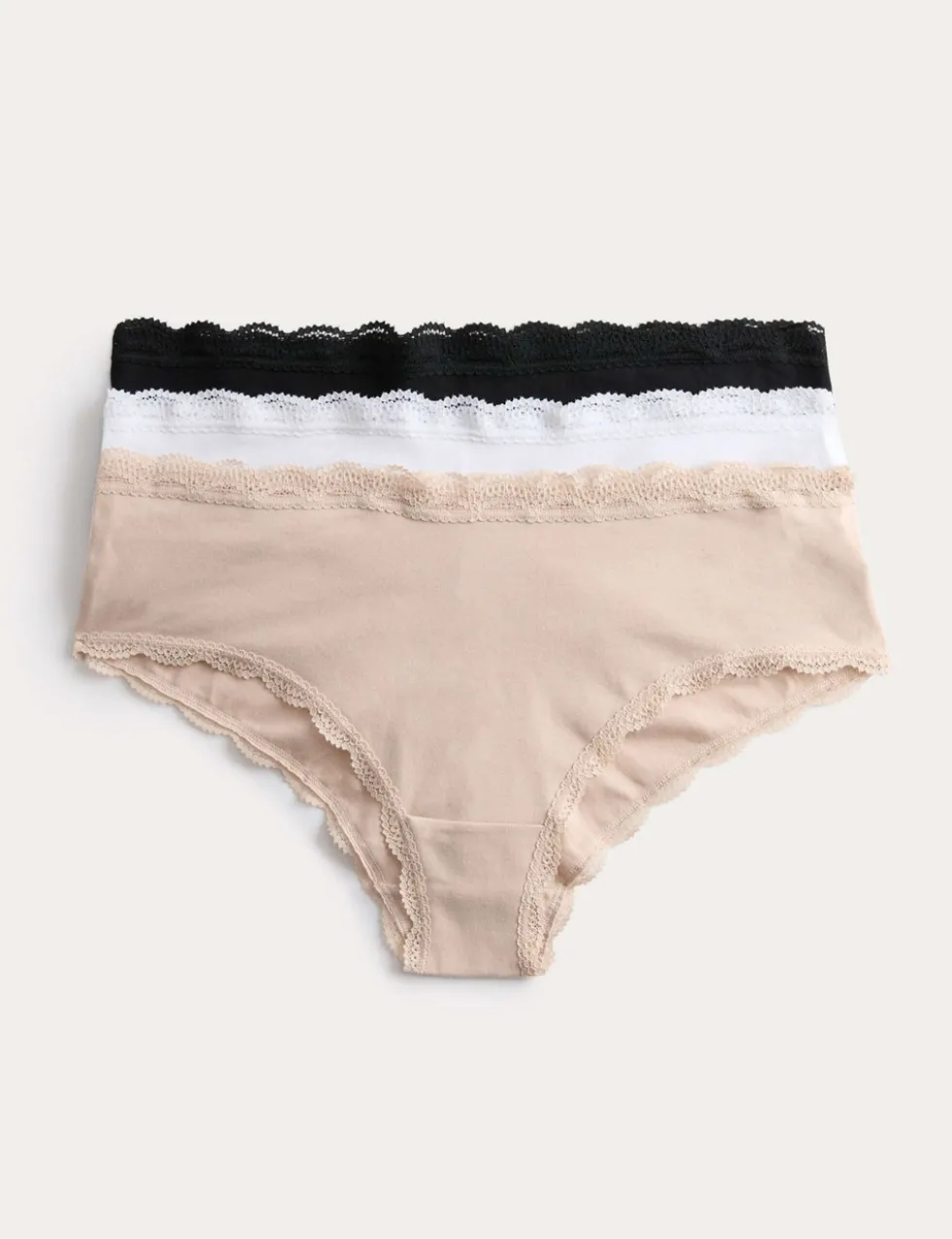 3pk Cotton Rich Hipster Knickers