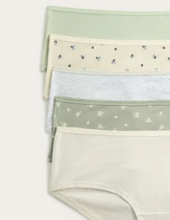 5pk Cotton Rich Lycra® Low Rise Shorts