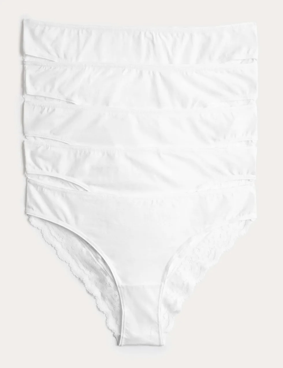 5pk Cotton Rich Printed Brazilian Knickers
