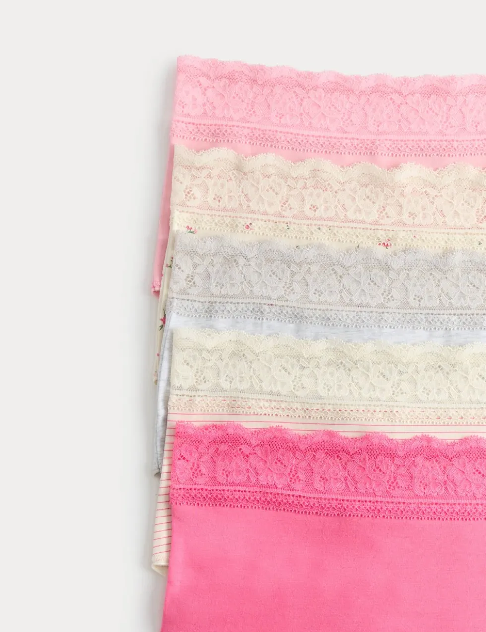 5pk Cotton Rich Printed High Rise Shorts