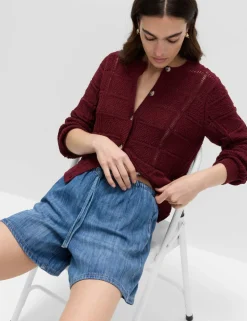 2pk Cotton Rich Pull On Denim Shorts