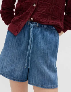 2pk Cotton Rich Pull On Denim Shorts