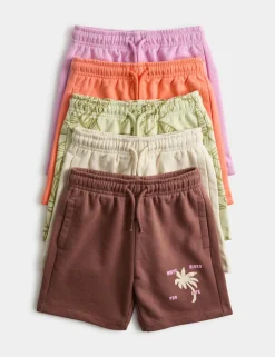 5pk Cotton Rich Shorts (2-8 Yrs)