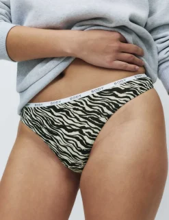 4pk Cotton Rich Thongs