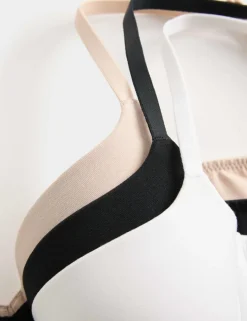 3pk Cotton Rich Wired Balcony Bras (A-E)
