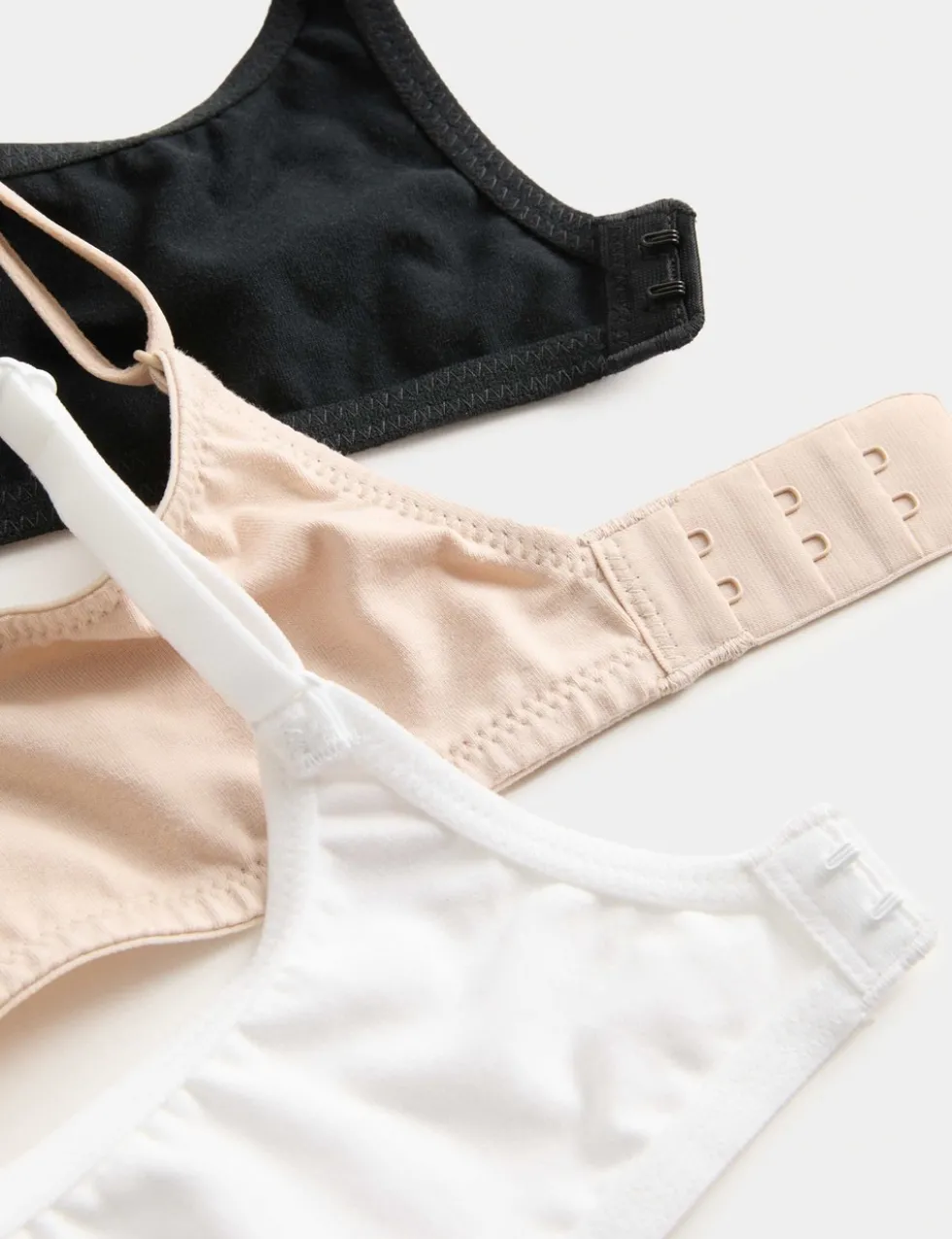 3pk Cotton Rich Wired Balcony Bras (A-E)