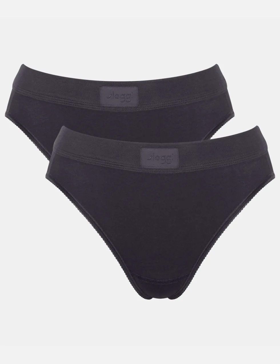 2pk Double Comfort Tai High Leg Knickers
