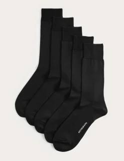 5pk Egyptian Cotton Rich Socks