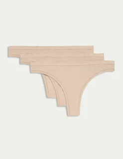 3pk Flexifit™ Modal Thongs