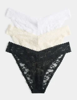 3pk Floral Lace Miami Knickers