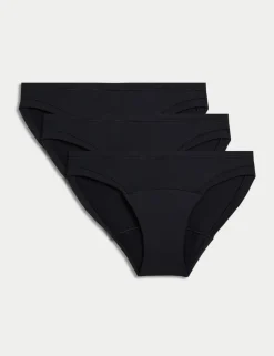 3pk Heavy Absorbency Modal Period Bikini Knickers