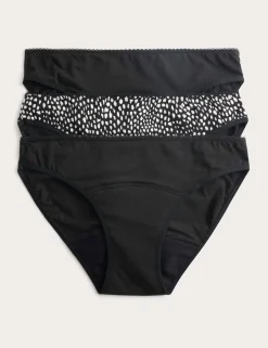 3pk Heavy Absorbency Period Bikini Knickers