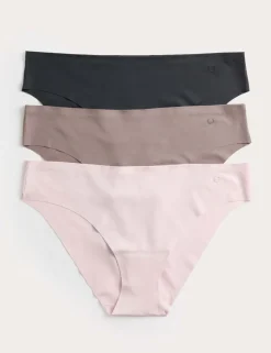 3pk Invisible No VPL Brazilian Knickers