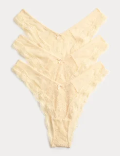 3pk Jasmine Lace Miami Knickers