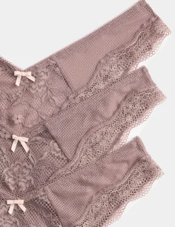 3pk Jasmine Lace Miami Knickers