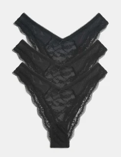 3pk Jasmine Lace Miami Knickers