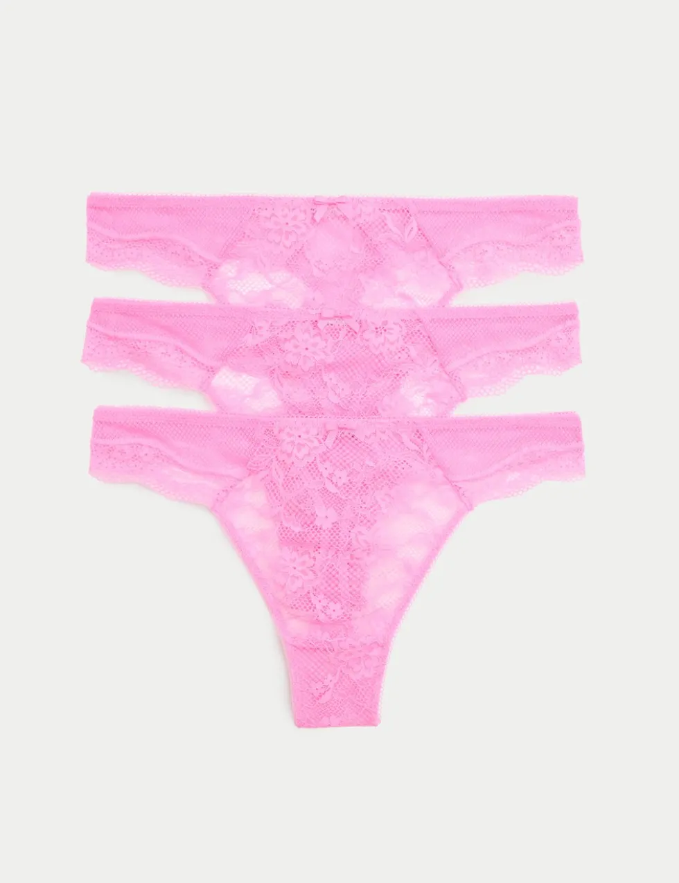 3pk Jasmine Lace Thongs