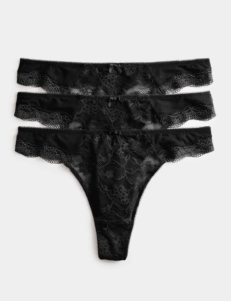 3pk Jasmine Lace Thongs