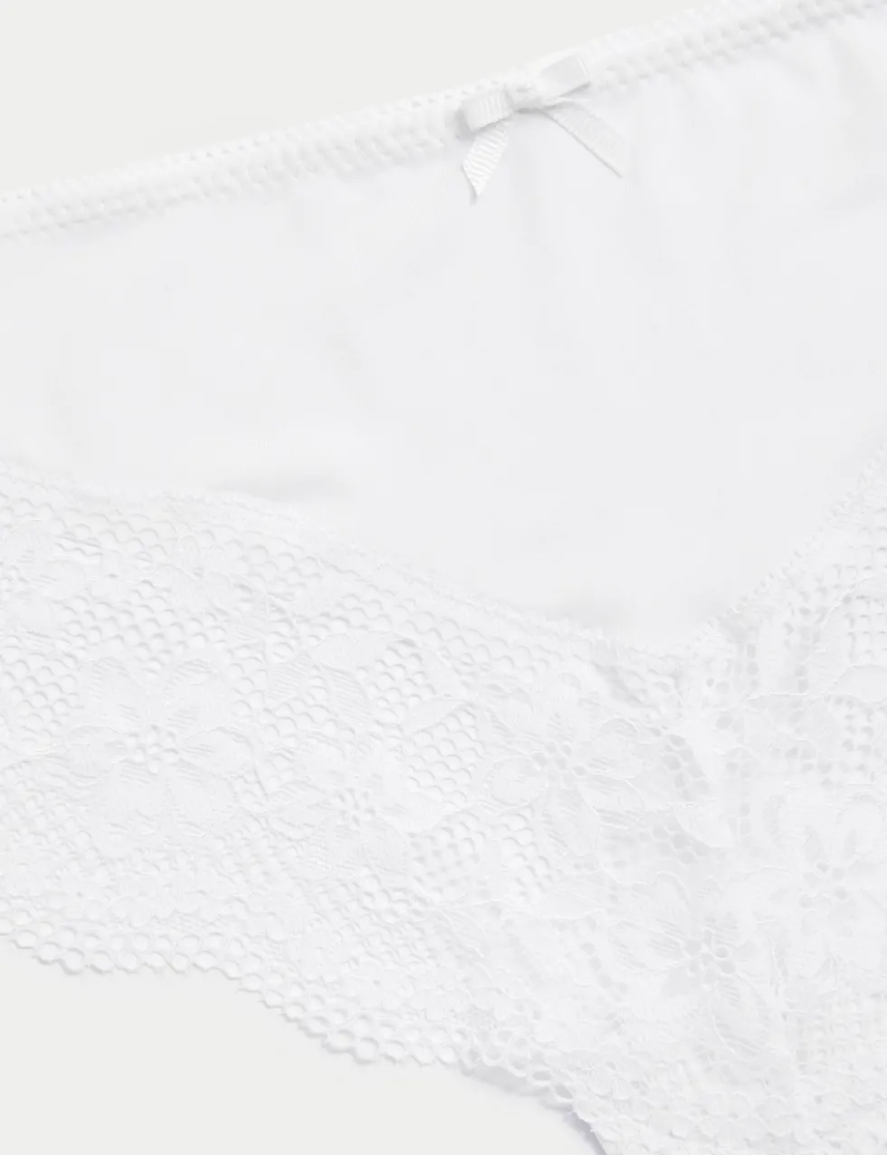 3pk Lace Trim Brazilian Knickers