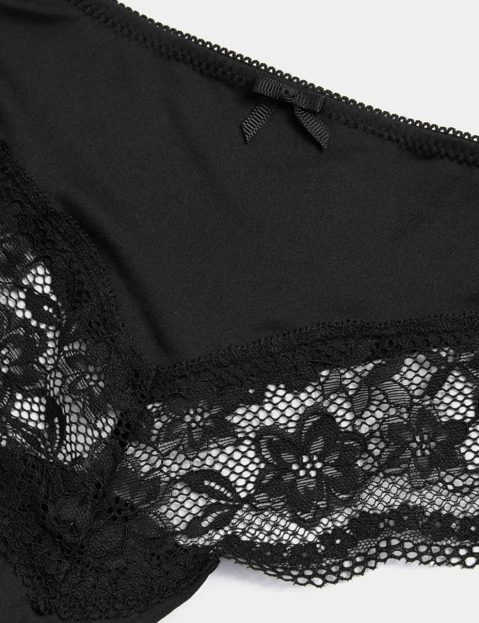 3pk Lace Trim Brazilian Knickers