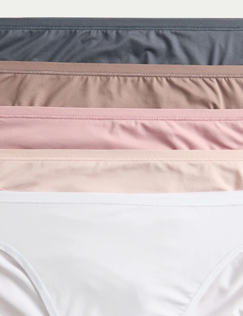 5pk Microfibre High Leg Knickers