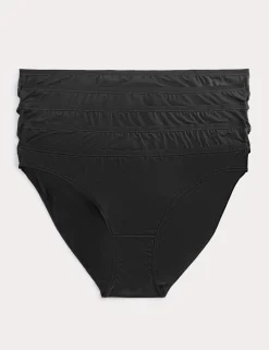 5pk Microfibre Low Rise Bikini Knickers