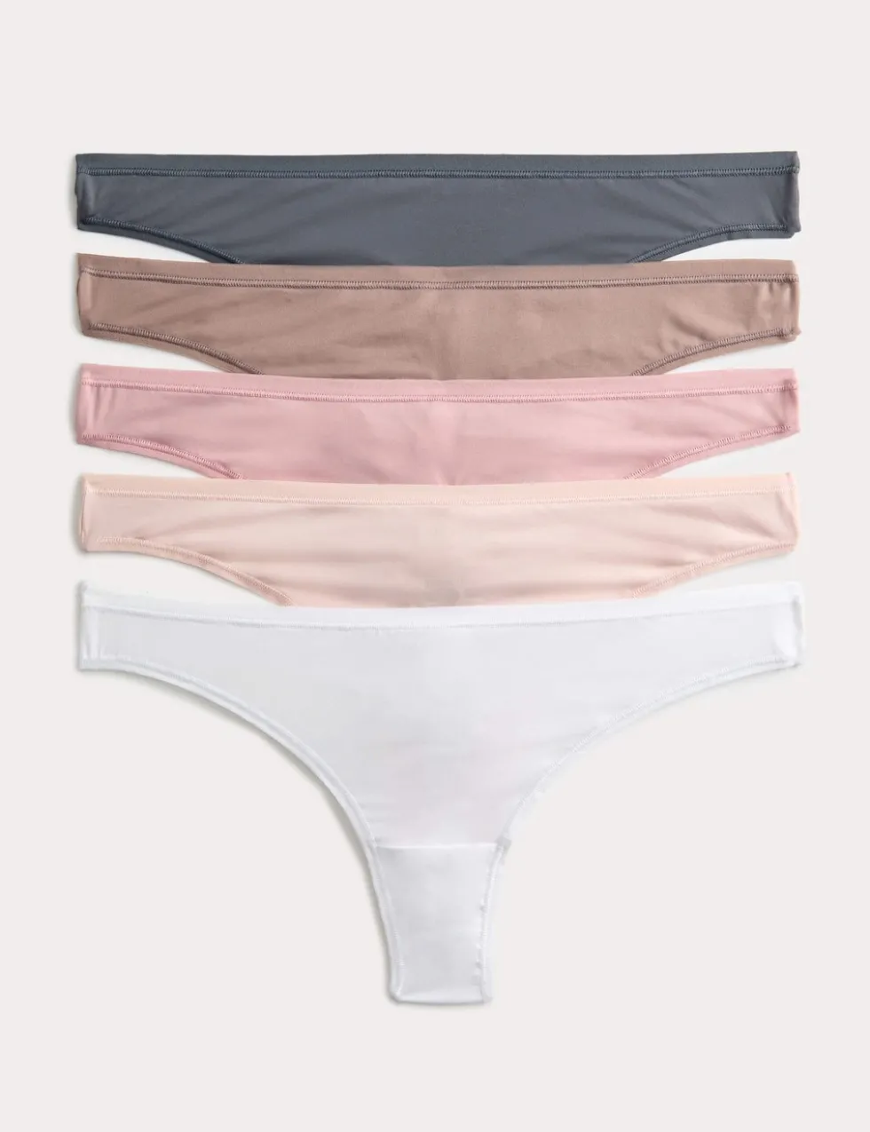 5pk Microfibre Low Rise Thongs