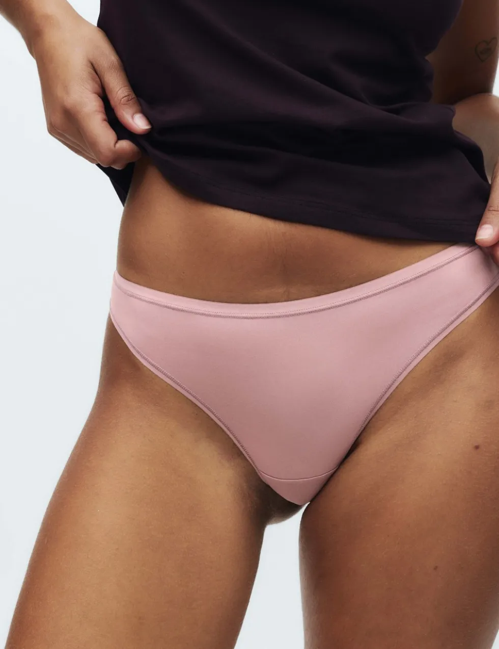 5pk Microfibre Low Rise Thongs