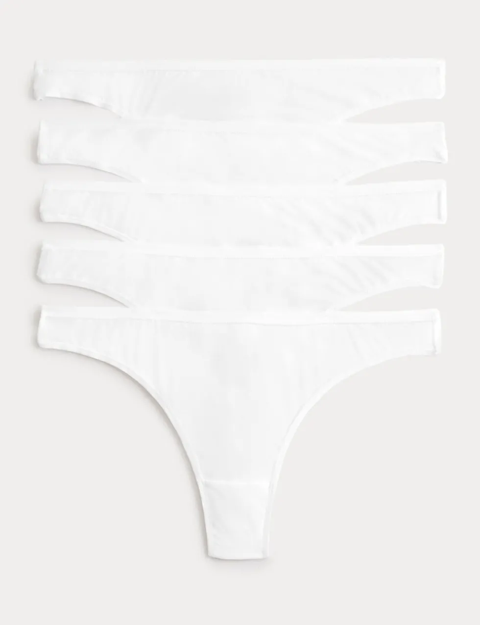 5pk Microfibre Low Rise Thongs