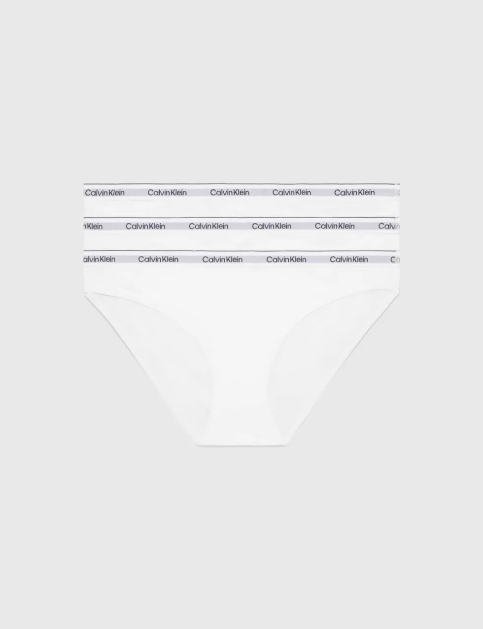 3pk Modern Logo Cotton Rich Bikini Knickers