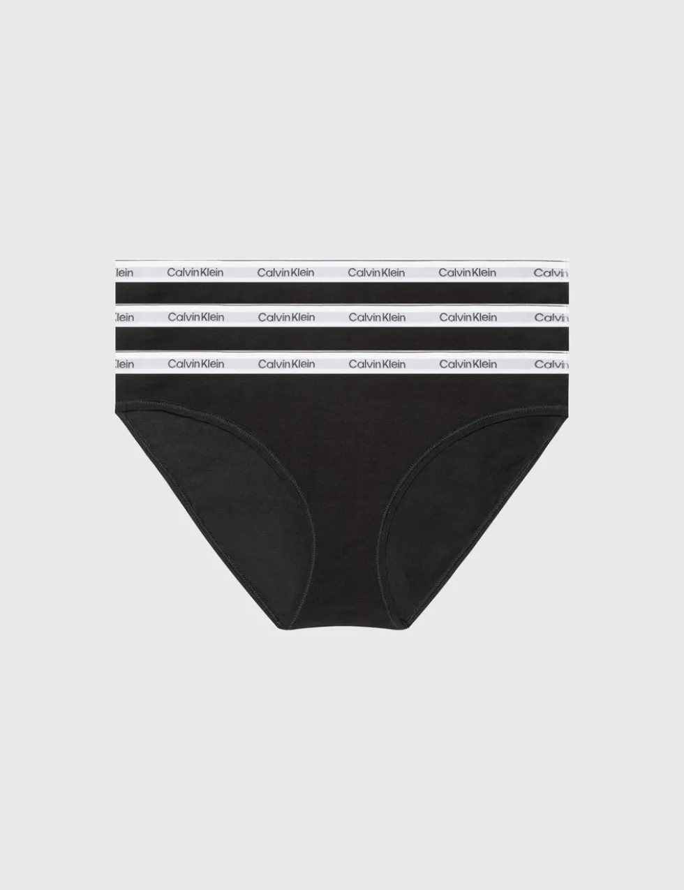3pk Modern Logo Cotton Rich Bikini Knickers