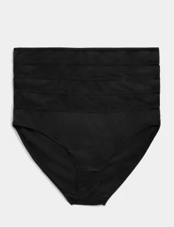 5pk Pure Cotton Bikini Knickers