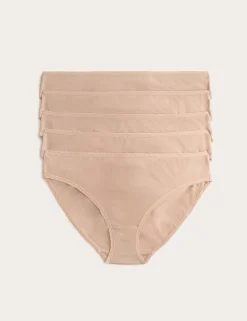 5pk Pure Cotton Bikini Knickers