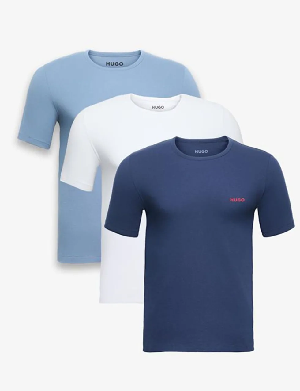3pk Pure Cotton Crew Neck T-Shirts