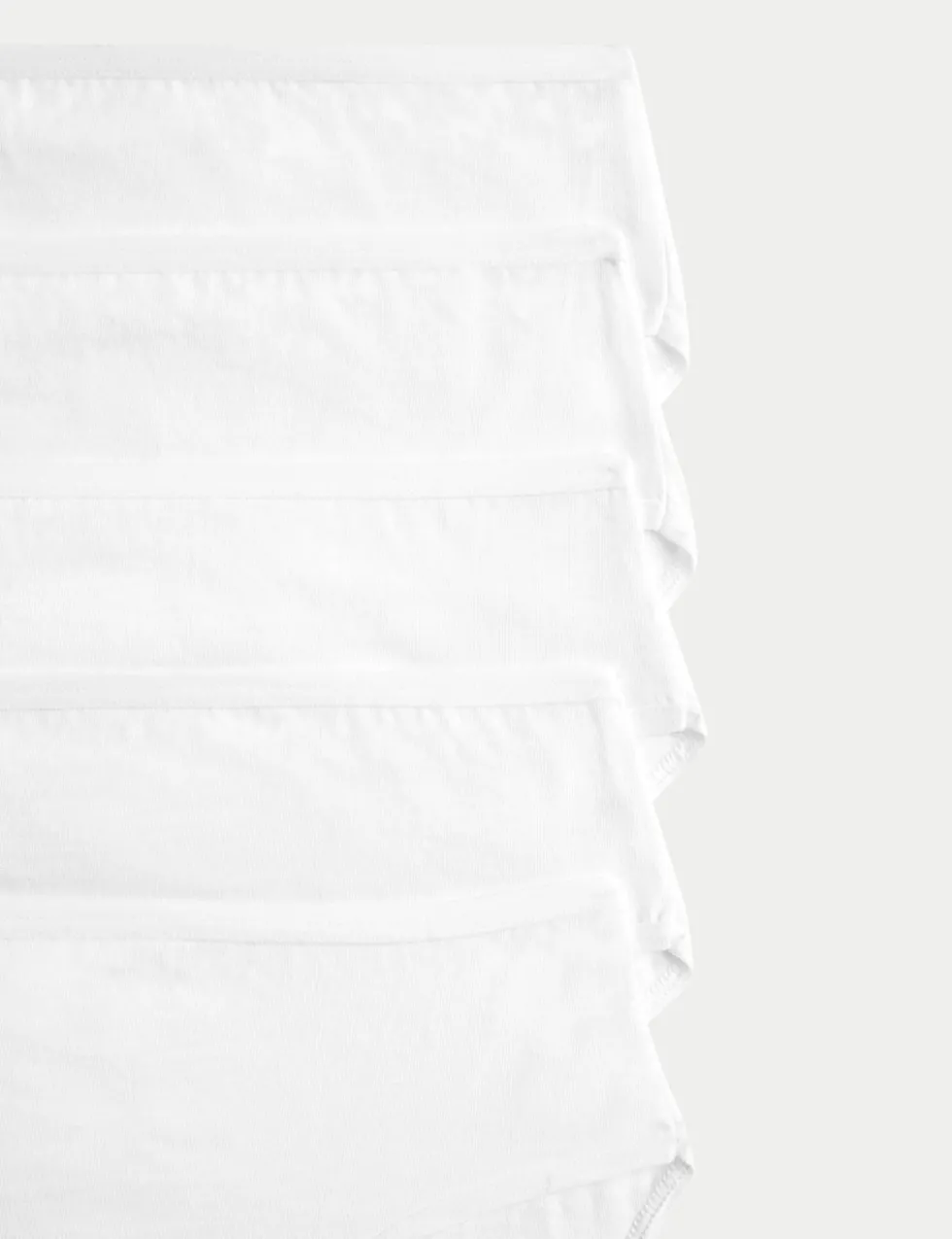 5pk Pure Cotton High Leg Knickers