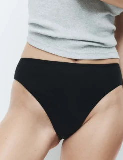 5pk Pure Cotton High Leg Knickers