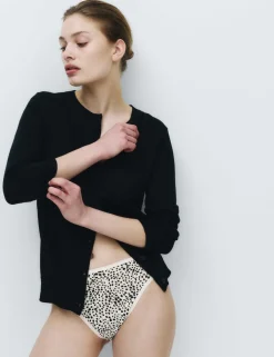 5pk Pure Cotton High Leg Knickers