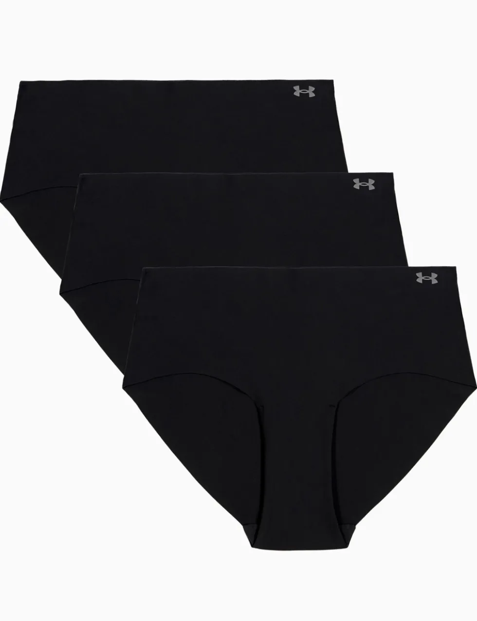 3pk Pure Stretch No Show Hipster Knickers