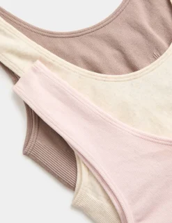 3pk Seamless Non Wired Crop Tops
