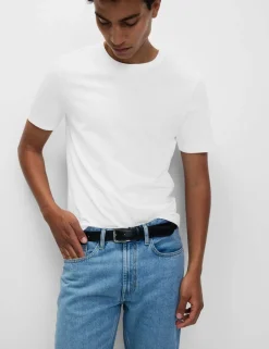 3pk Slim Fit Pure Cotton Crew Neck T-Shirts