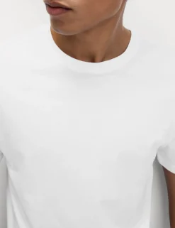 3pk Slim Fit Pure Cotton Crew Neck T-Shirts