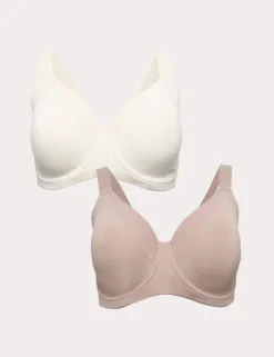 2pk Ultimate Support Wired Sports Bras (A-H)