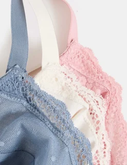 3pk Wired Full Cup Bras F-H