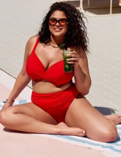 Plain Sailing High Waisted Smoothing Bikini Bottoms