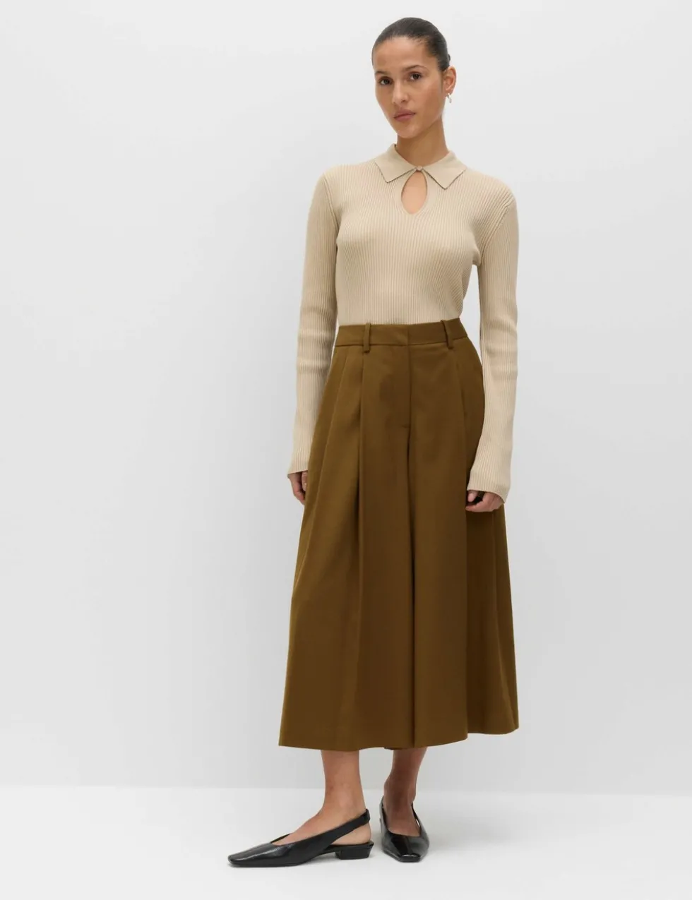 Pleat Front Culottes
