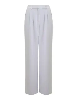 Pleat Front Straight Leg Trousers