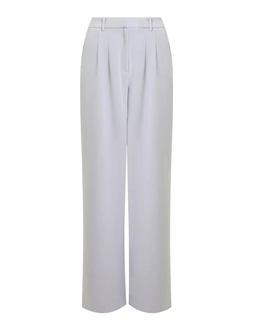 Pleat Front Straight Leg Trousers